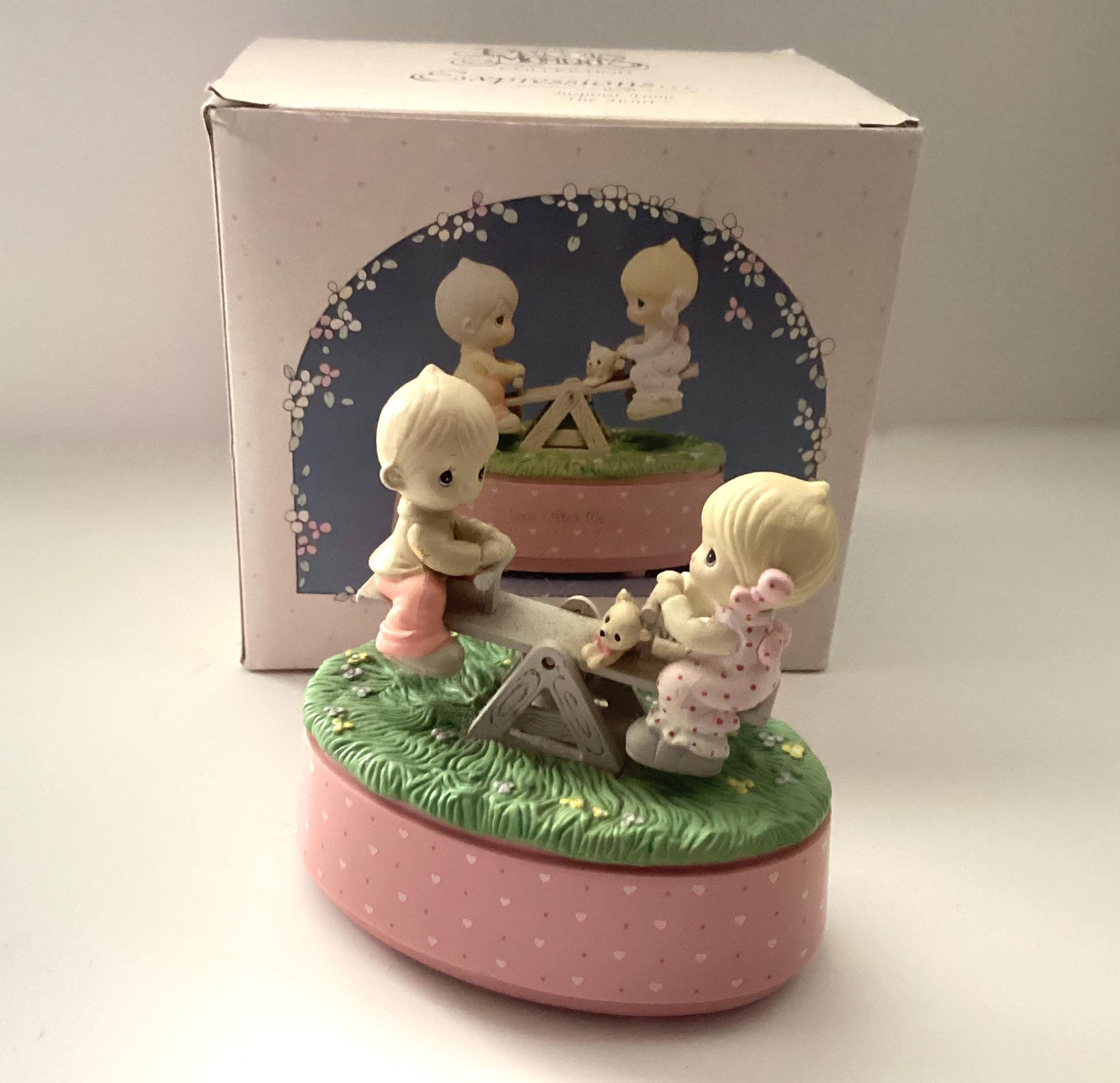Precious Moments Musical See Saw Love Lifted Me 572683 Enesco 1989