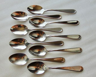 Oneida 9 Flight - Reliance Stainless Teaspoons Tea Spoon Flatware USA