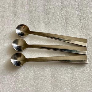 3 WMF Hotel Stainless Demi Spoons - Teaspoons, Vintage Rostfrei Flatware