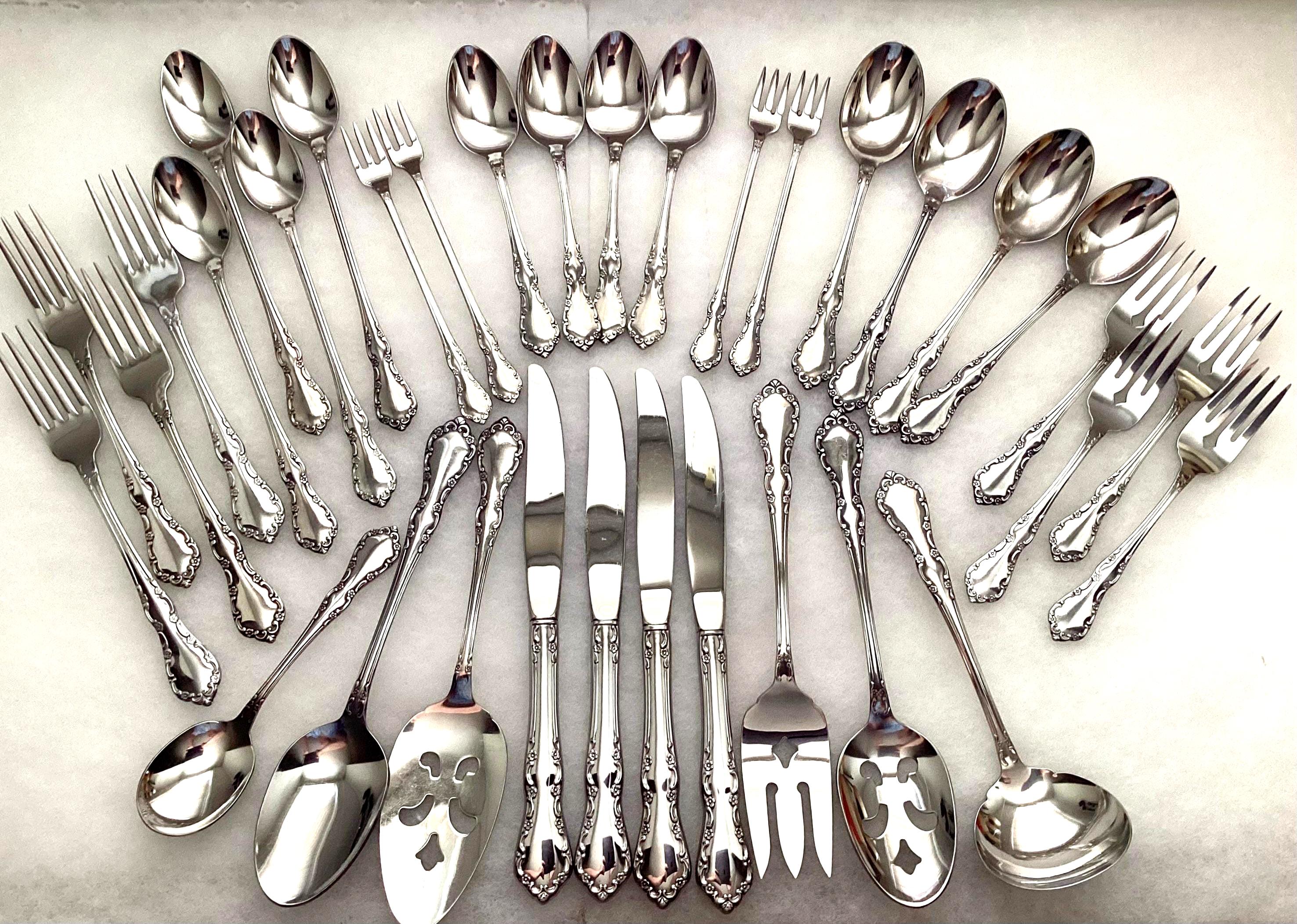 Oneida Silverware Full Set - Etsy