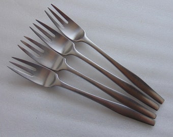 Dansk 4 Variation V Stainless Dinner Forks Finland Vintage Flatware