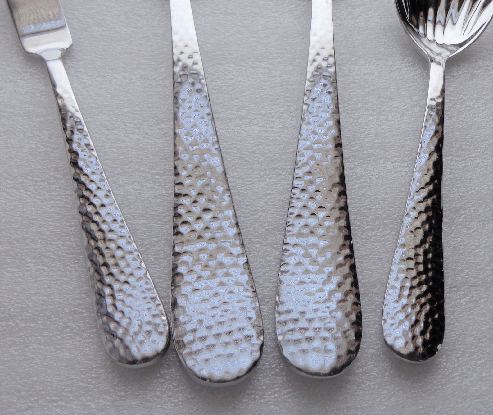 Lenox Hammered Classic Stainless Flatware 2 Pierced Etsy