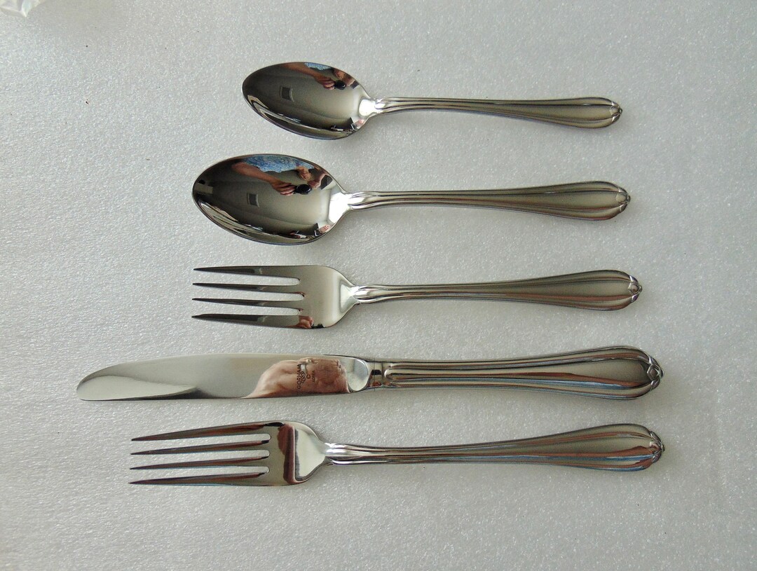 Gorham Melon Bud Stainless Flatware 1 Five Pc Place Setting Etsy