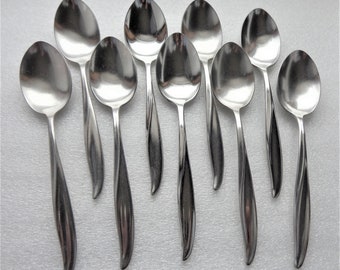 Gorham Waikiki 9 Stainless Soup Spoons - Spoon, Vintage Flatware