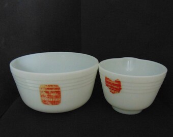 【1940s- USA vintage】PYREX MIXING BOWL Vintage 40s 1940s Pyrex Primary Colors Rare EARLY Models