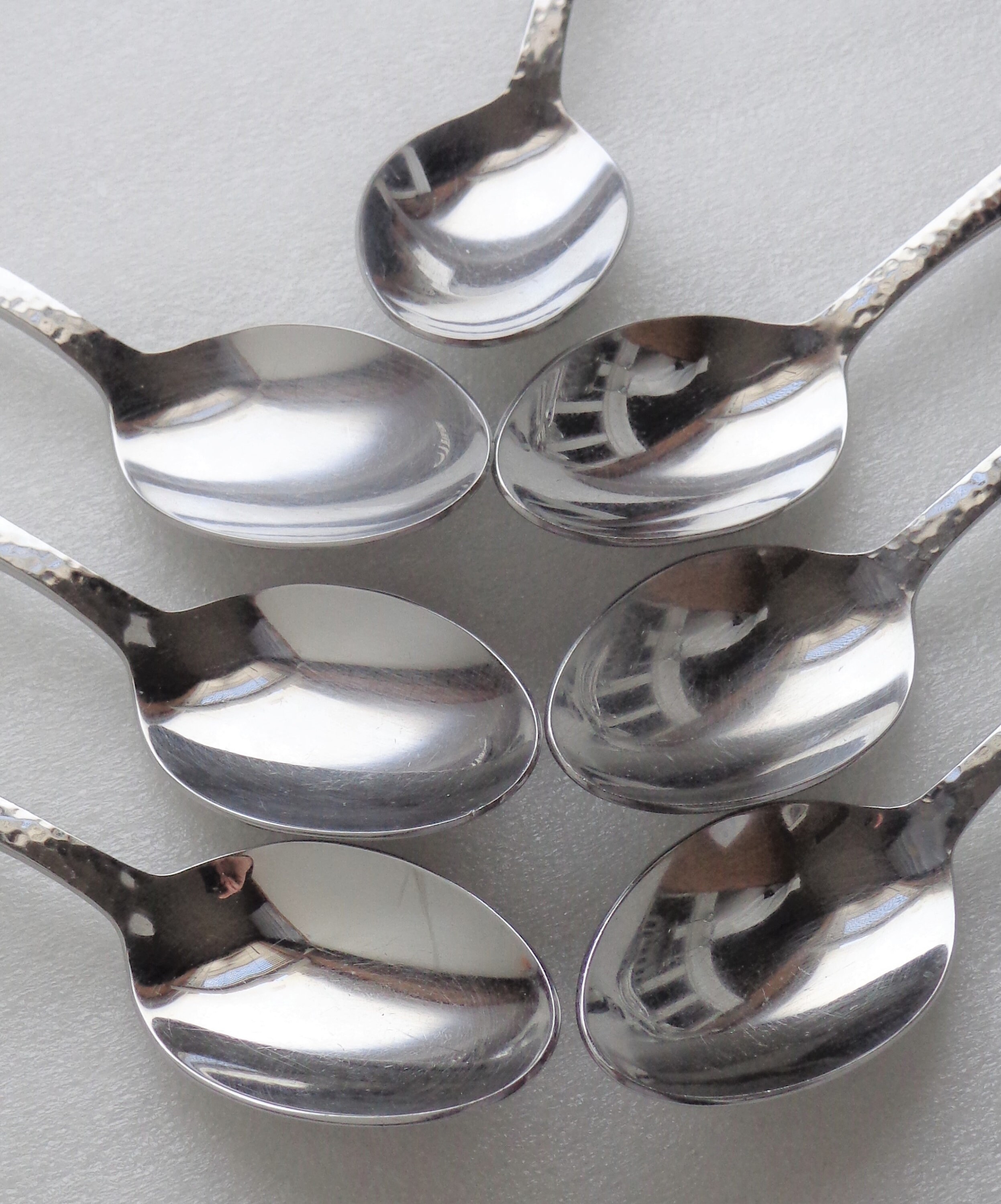 Lenox Stainless Hammered Classic Flatware 7 Soup Spoons Etsy