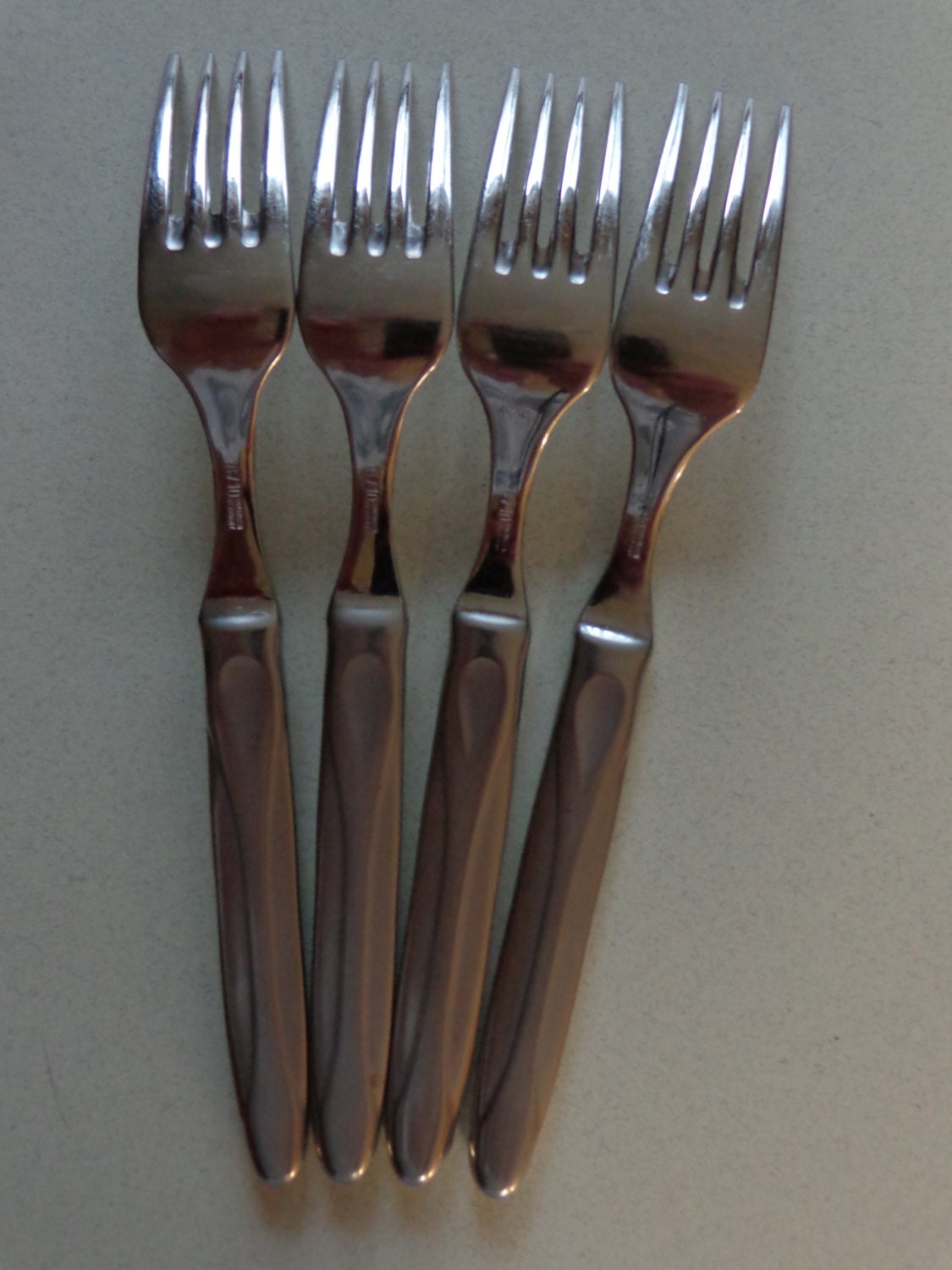 Vintage Gehring Stainless Flatware 4 Dinner Forks 18 10 ...