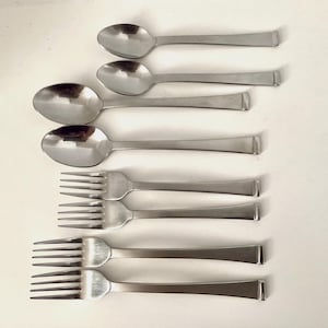 Cambridge mixed lot Stainless, Dinner & Salad forks, Soup Spoons, Teaspoons