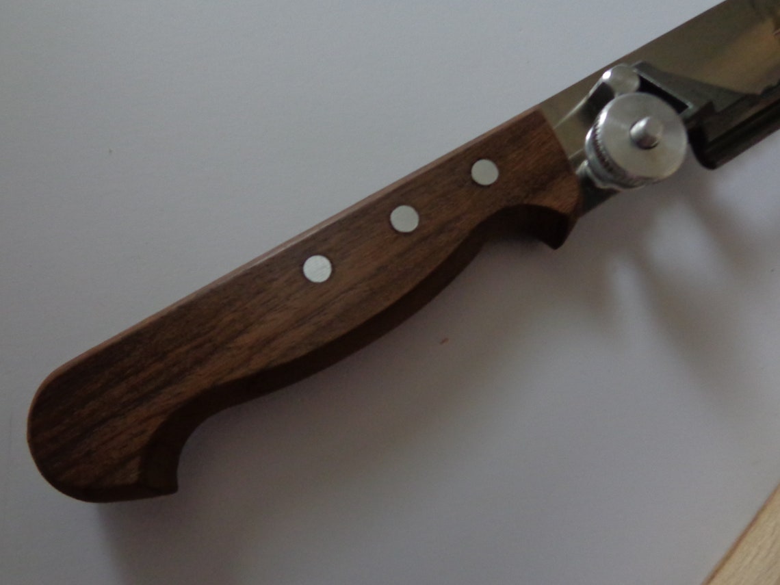 Montana Adjustable Carving Slicing Knife & Wood Board Set Etsy