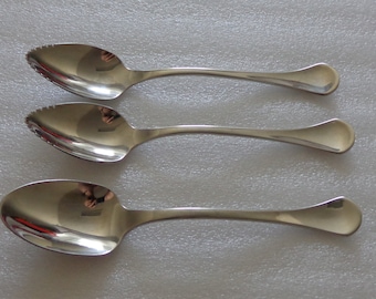 Vintage Oneida Community Caprice Stainless 1 Teaspoon - tea spoon & 2 Fruit Spoons Flatware