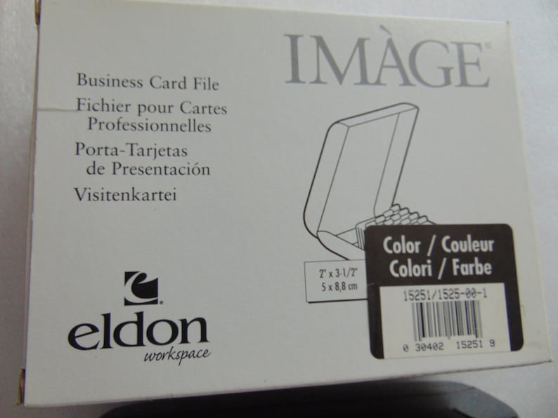 Eldon Black Rolodex Business Card Address Phone File NOS 1998 Newell - Etsy