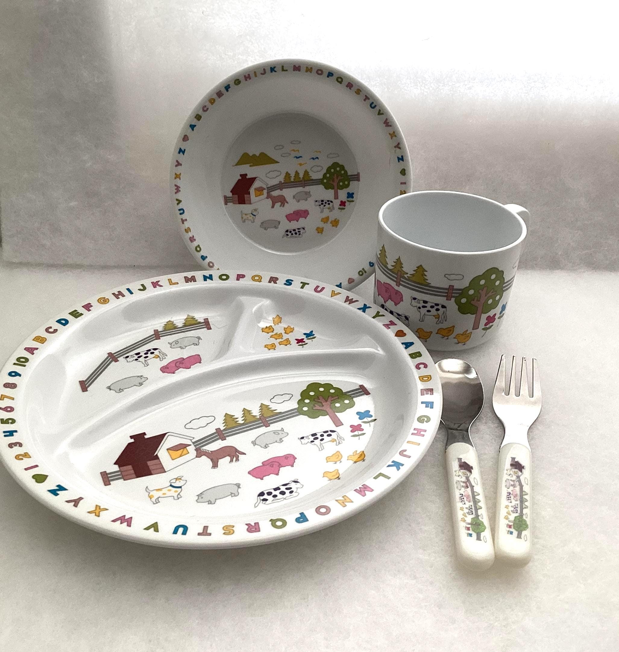Kids Melamine Dinnerware Vintage - Etsy