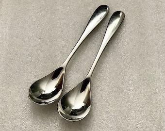 Vintage 2 Sonya Stainless Teaspoons, Pfaltzgraff Flatware