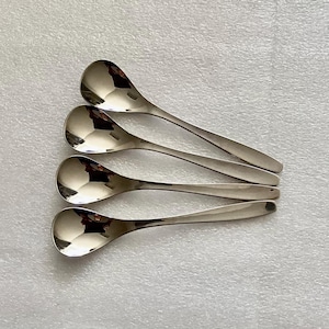 4 WMF Cromargan 5 O&#39;Clock Spoons, Vintage Stainless Flatware