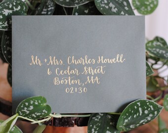 Hand Lettered Envelope Addressing - Modern Calligraphy for Wedding Invitations, Save the Dates or Showers.