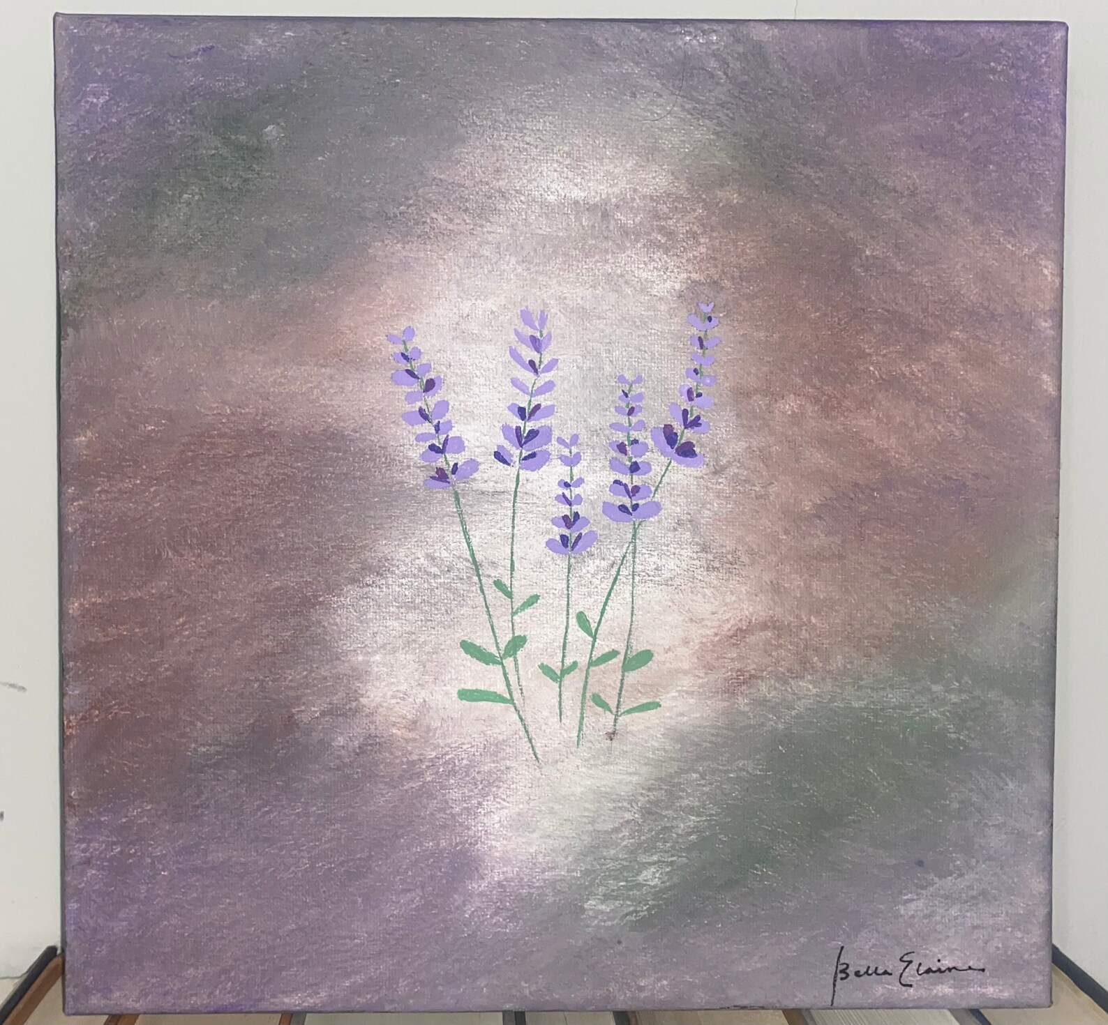 Original Artwork Original Acrylic Lavender Painting small Etsy