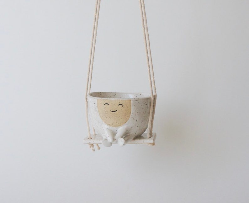 Hanging Planter Maya on Swing Etsy