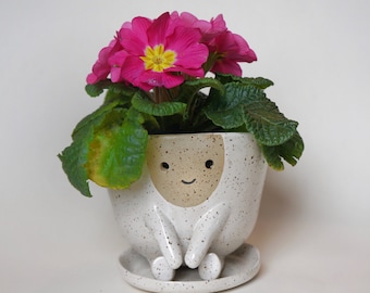 Ceramic Planter Pot Maya with Happy Tears