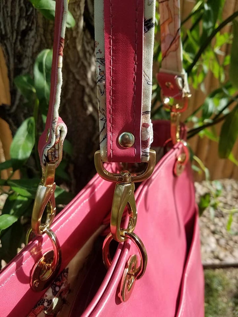 Leather Urban Tote in Blush