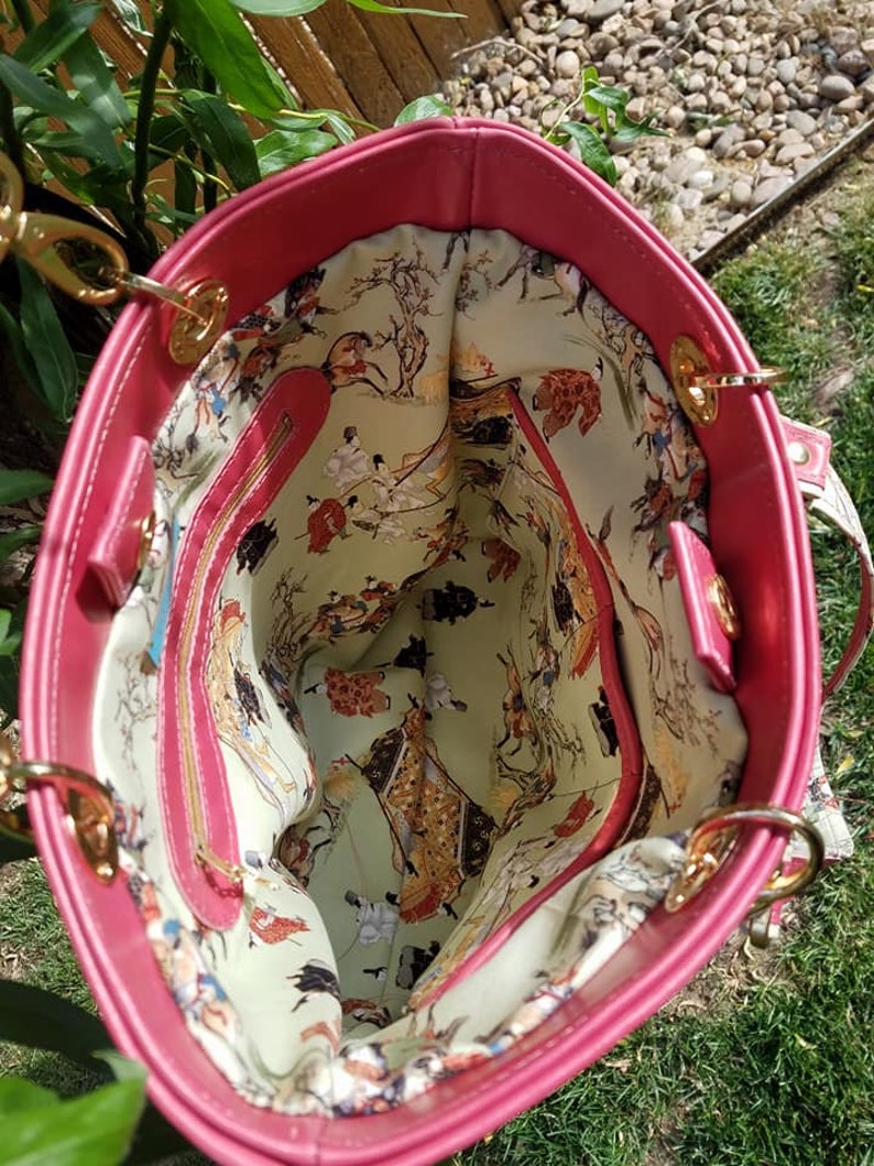 Leather Urban Tote in Blush