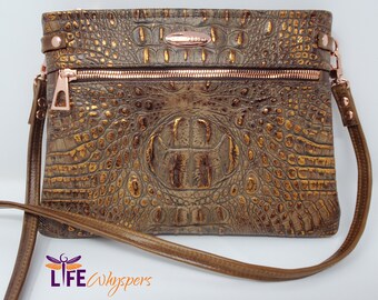 brahmin bags real crocodile