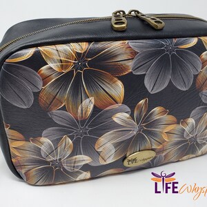 Earth Tone Blossoms Crossbody Bag