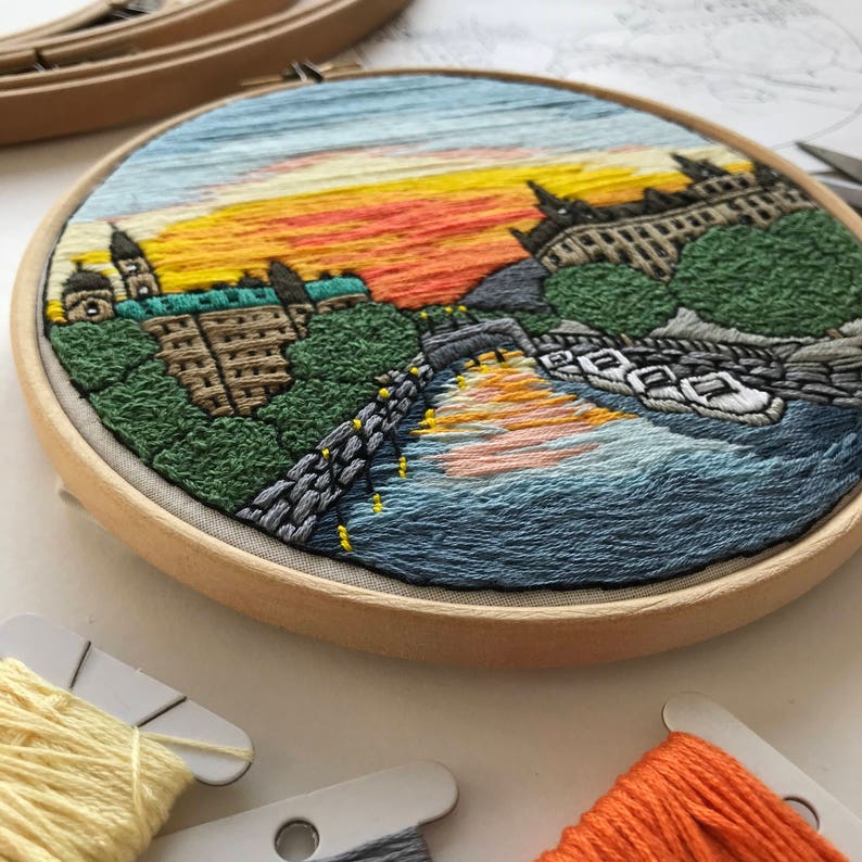 Ottawa Canada. Hand Embroidery Pattern PDF. DIY. Embroidery Etsy Israel