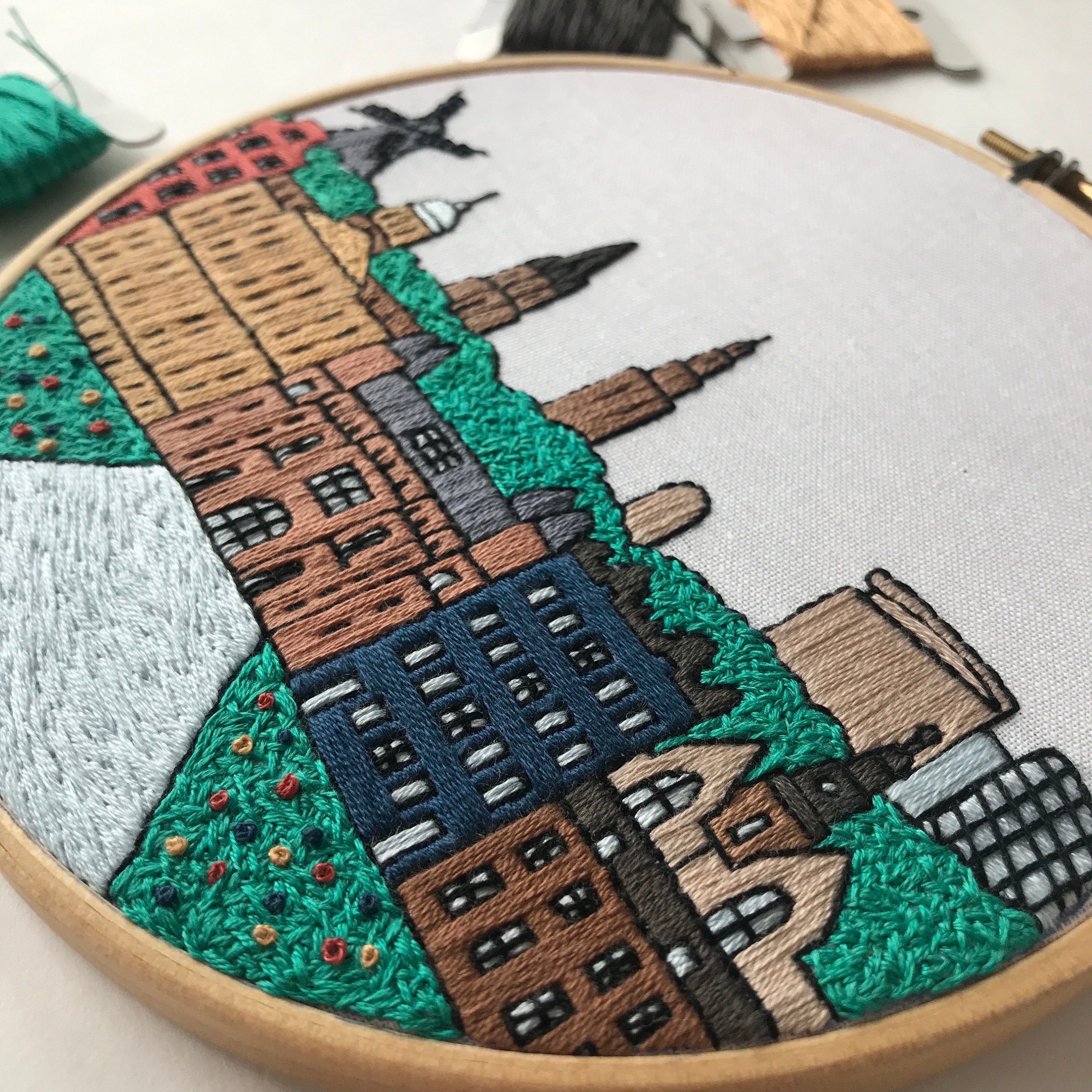 Amsterdam netherlands hand embroidery sybju pdf diy  etsy mxico Amsterdam netherlands hand embroidery sybju pdf diy  etsy mxico