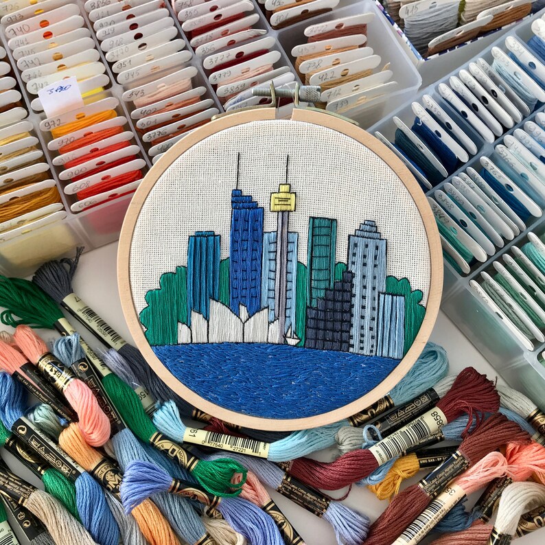 Sydney Australia. Hand Embroidery Pattern PDF. DIY Embroidery Etsy