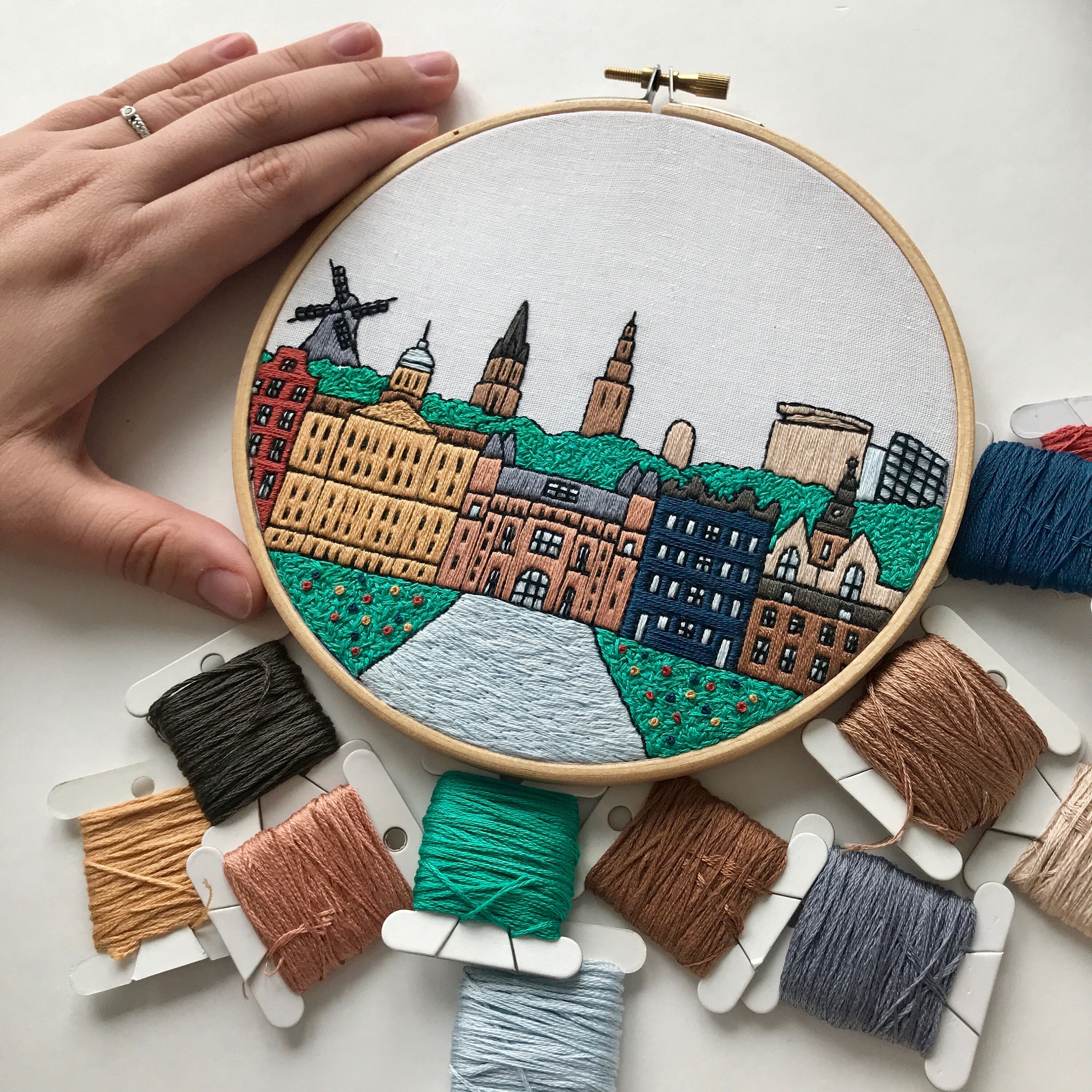 Amsterdam netherlands hand embroidery sybju pdf diy  etsy mxico Amsterdam netherlands hand embroidery sybju pdf diy  etsy mxico