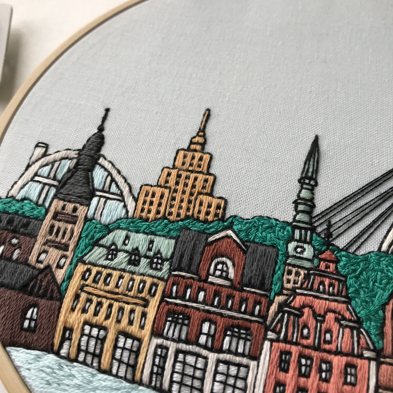 Riga Pattern Riga, Latvia. Hand Embroidery Pattern PDF With Embroidery Guide and ...