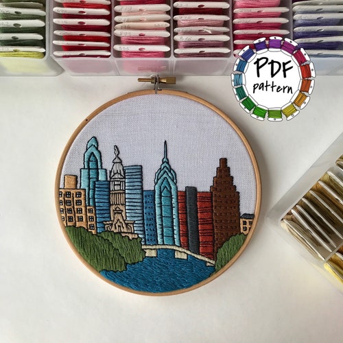 Denver CO United States. Hand Embroidery Pattern PDF. DIY. Etsy
