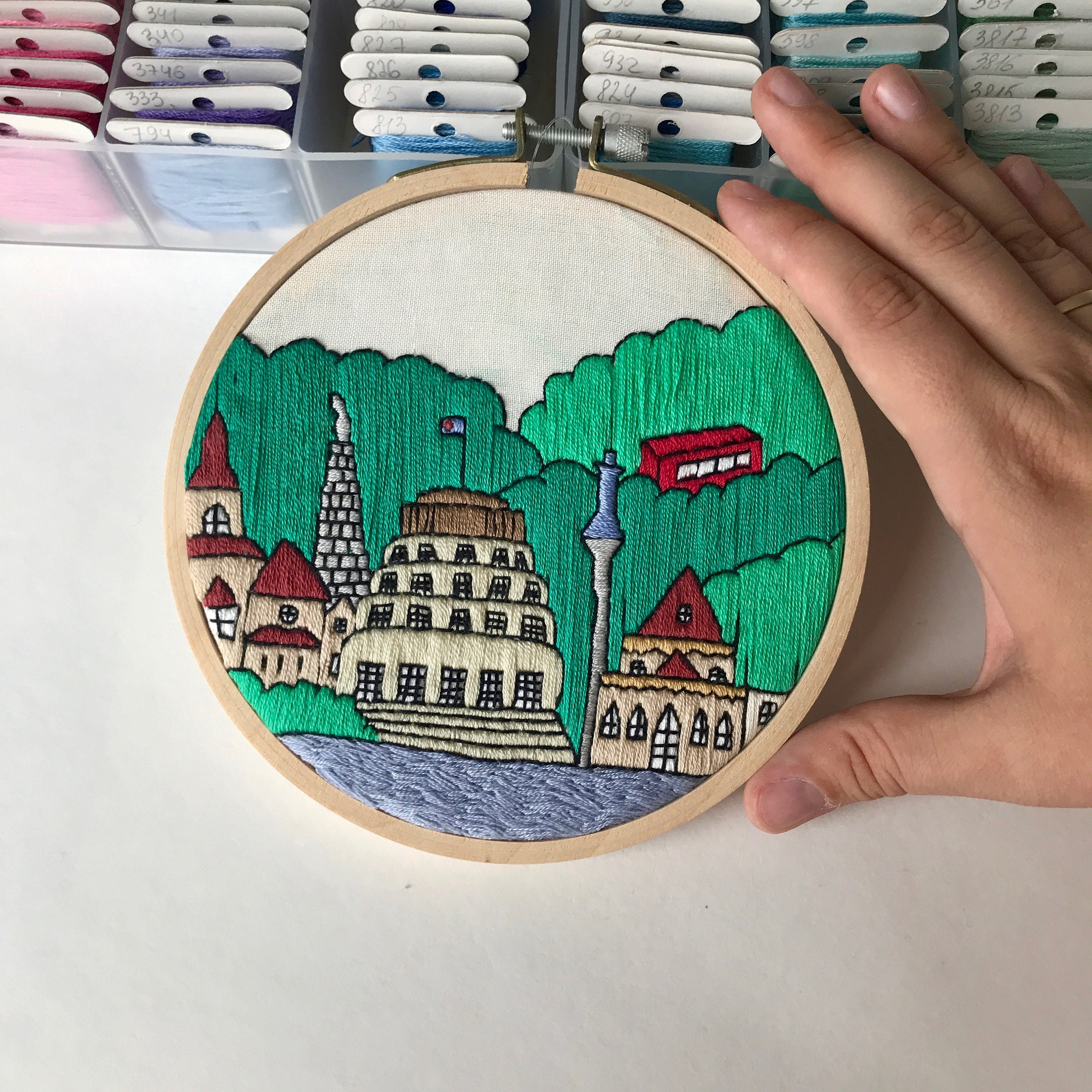 Wellington New Zealand. Hand Embroidery pattern PDF DIY Etsy