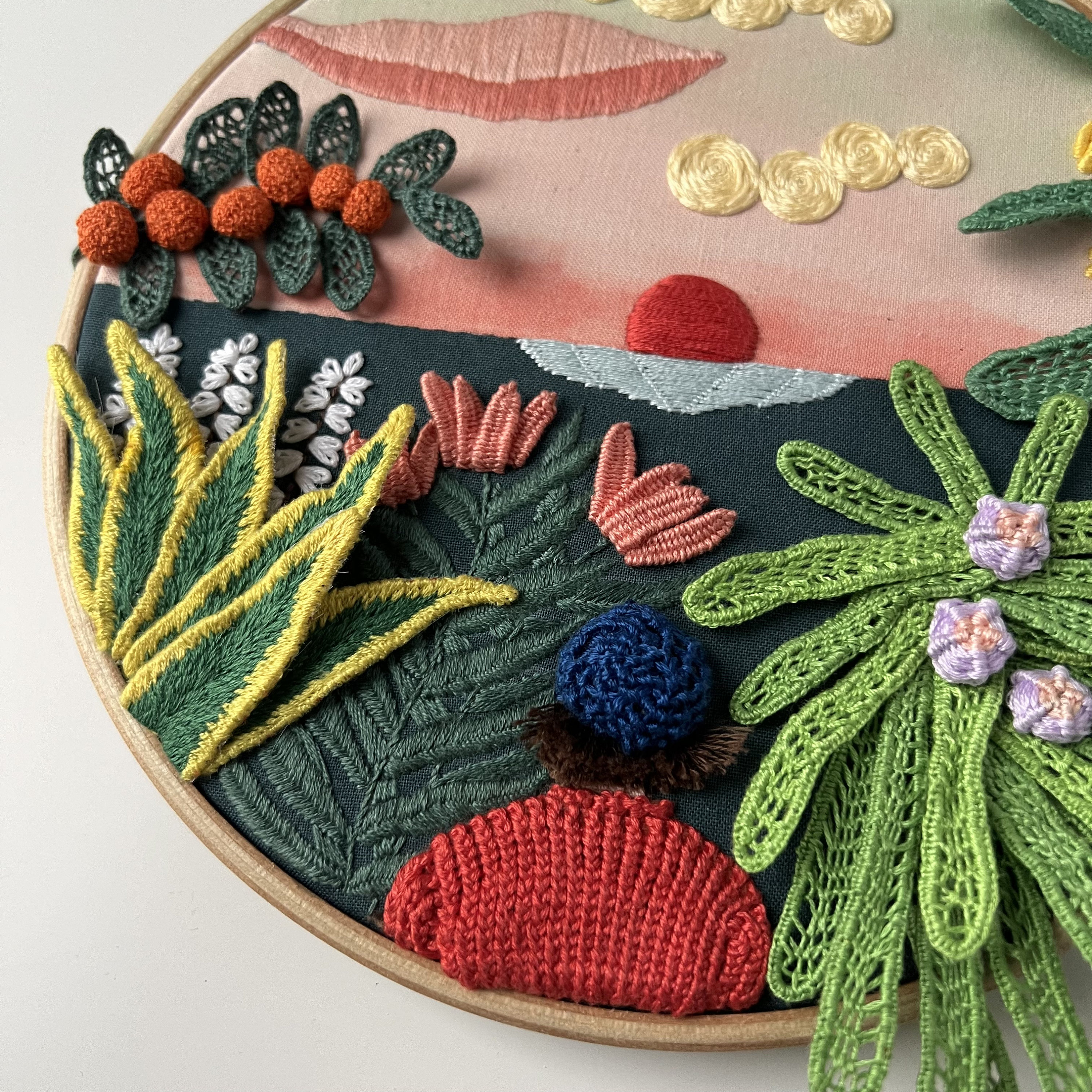 In the Jungle, 3d Stumpwork Embroidery Pattern. Hand Embroidery Pattern ...