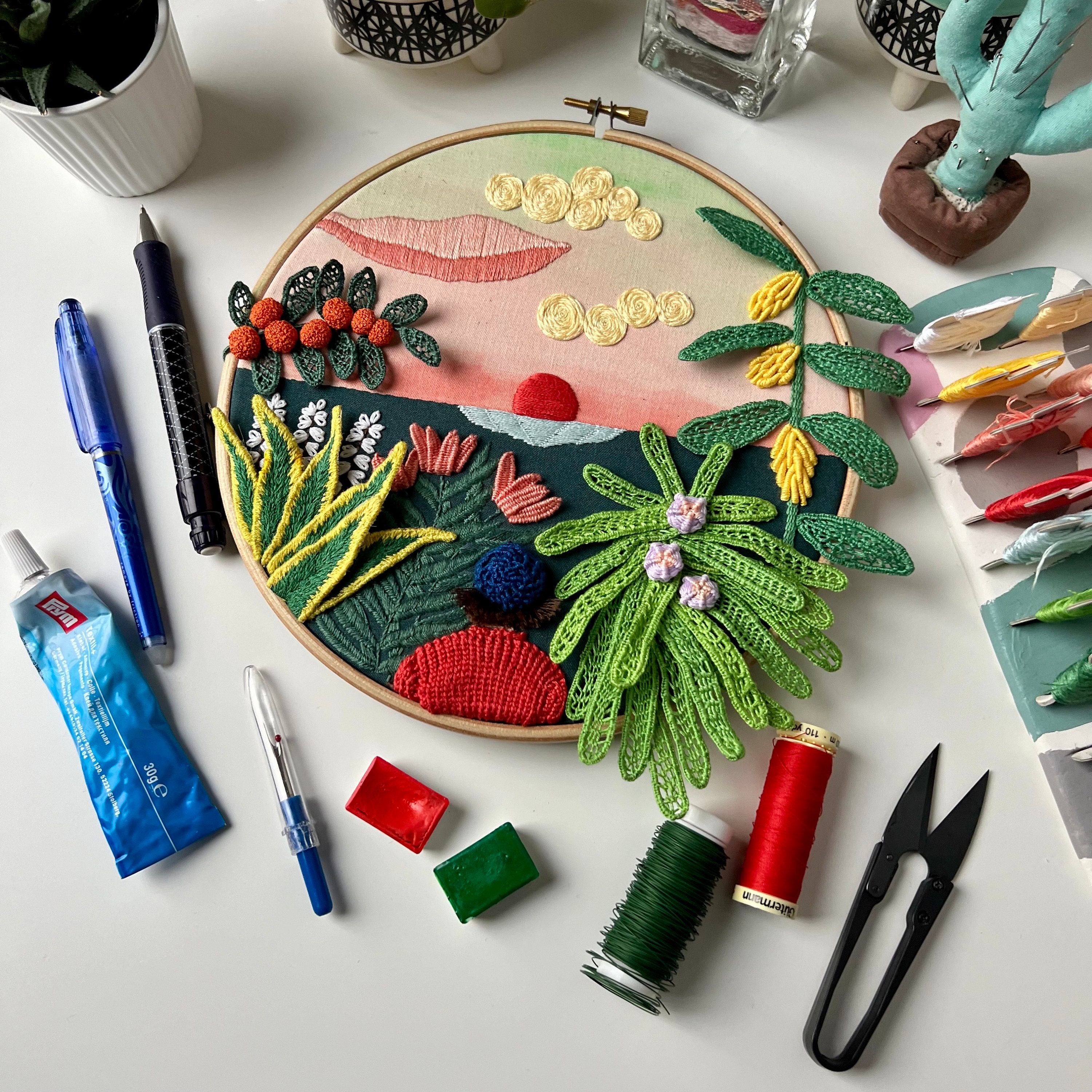 In the Jungle, 3d Stumpwork Embroidery Pattern. Hand Embroidery Pattern ...