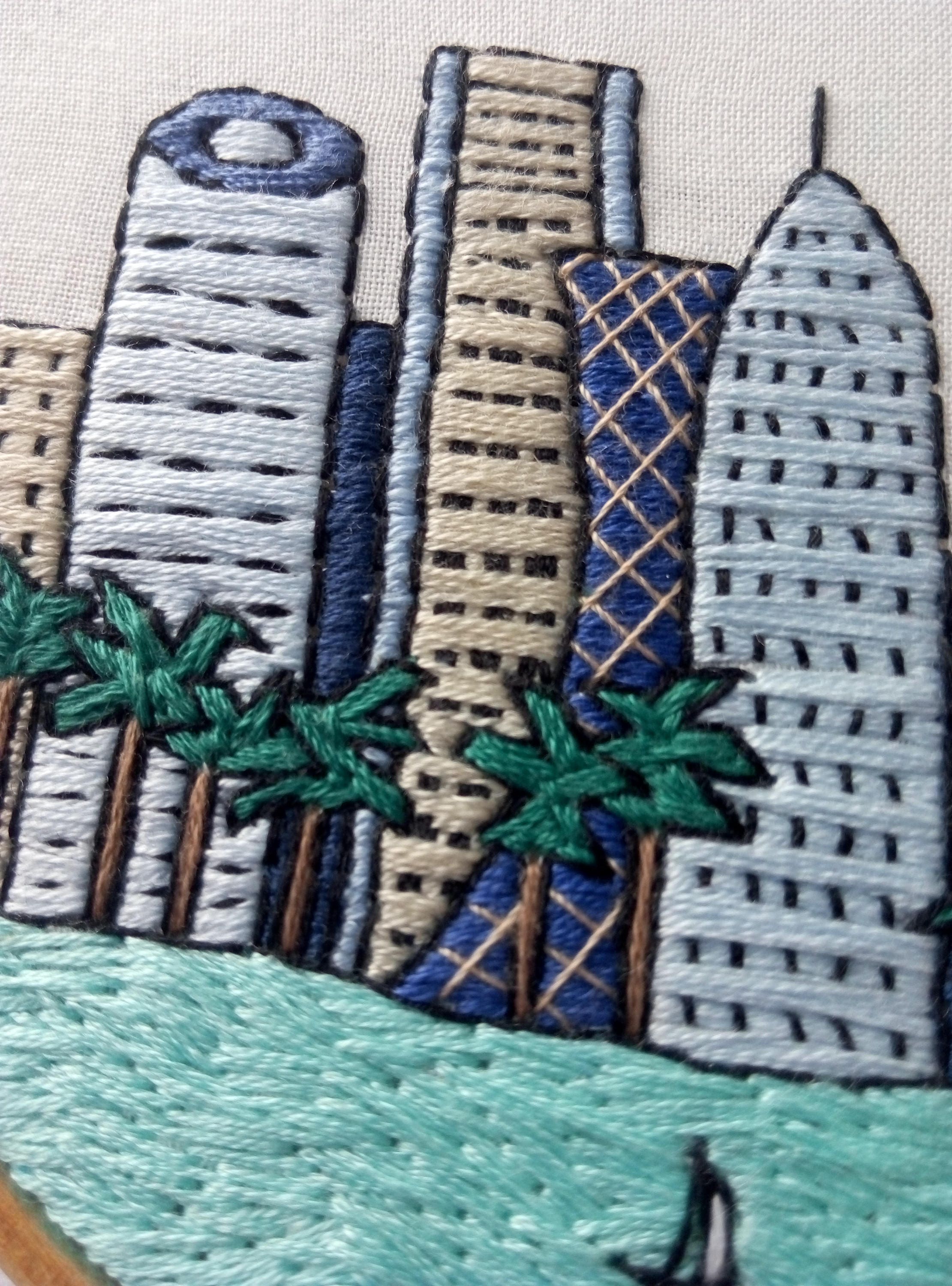 Doha qatar hand embroidery sybju pdf diy embroidery hoop  etsy