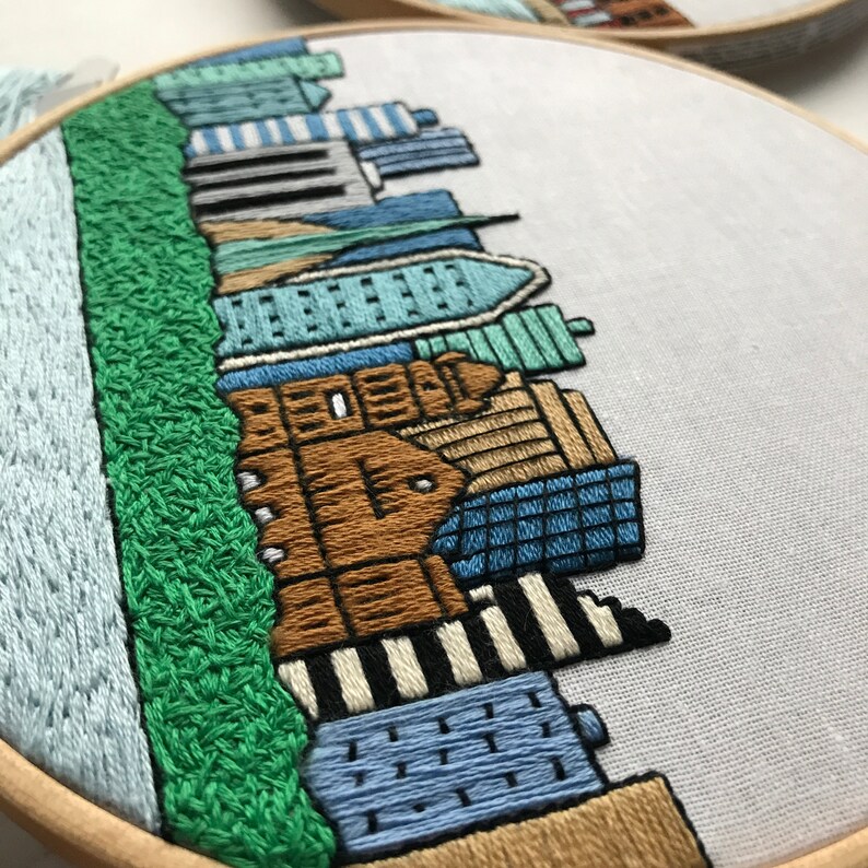 Perth Australia. Hand Embroidery Pattern PDF. Embroidery Hoop Etsy