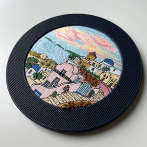 Display frame for embroidery hoop. Decorative cover for embroidery hoop. Easy wall hanging. image 10