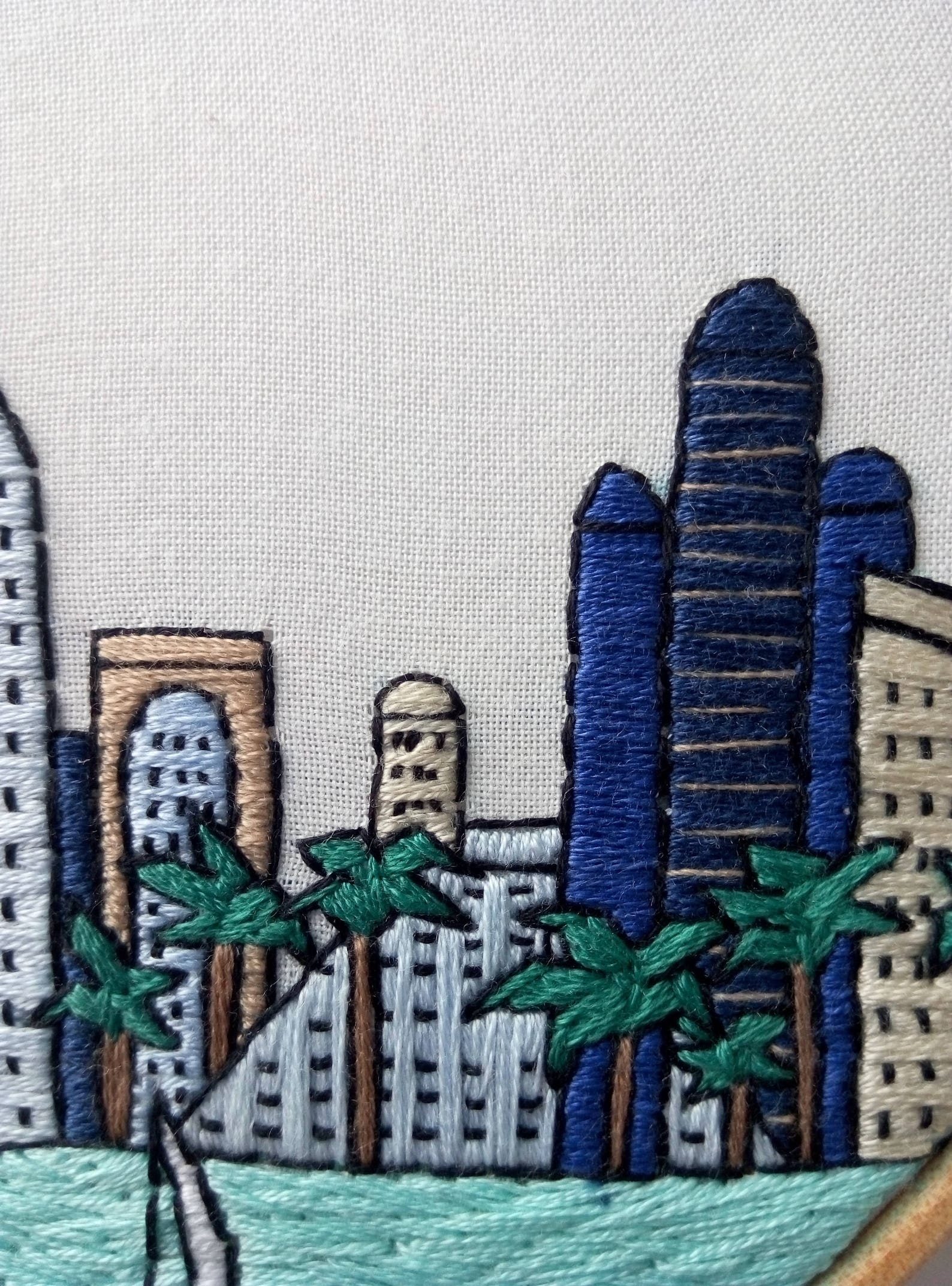 Doha qatar hand embroidery pattern pdf diy embroidery hoop  etsy