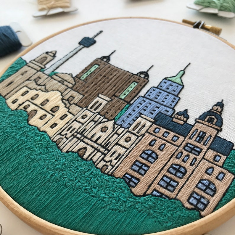 San Antonio TX United States. Hand Embroidery Pattern PDF. Etsy