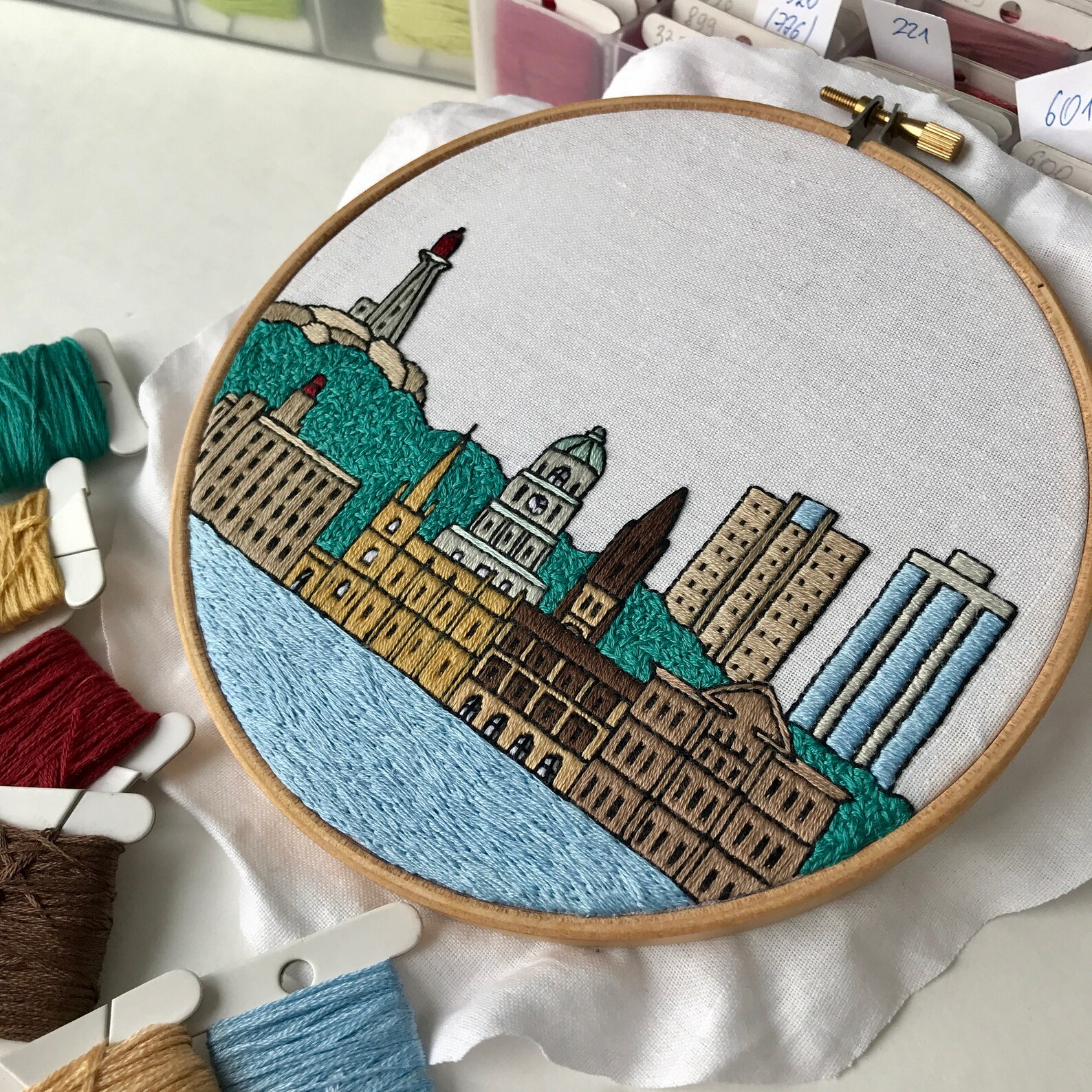 Halifax Nova Scotia Canada. Hand Embroidery Pattern PDF. Etsy