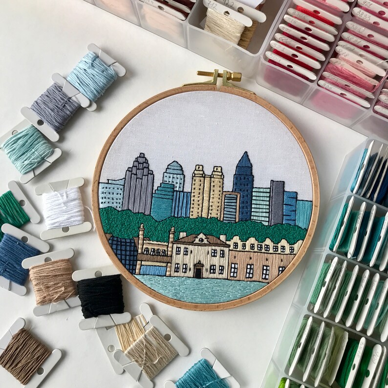 Atlanta GA United States Hand Embroidery Pattern PDF. DIY. Etsy