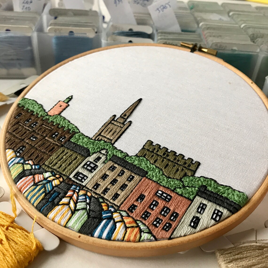 Norwich United Kingdom. Hand Embroidery Pattern PDF. DIY. Etsy