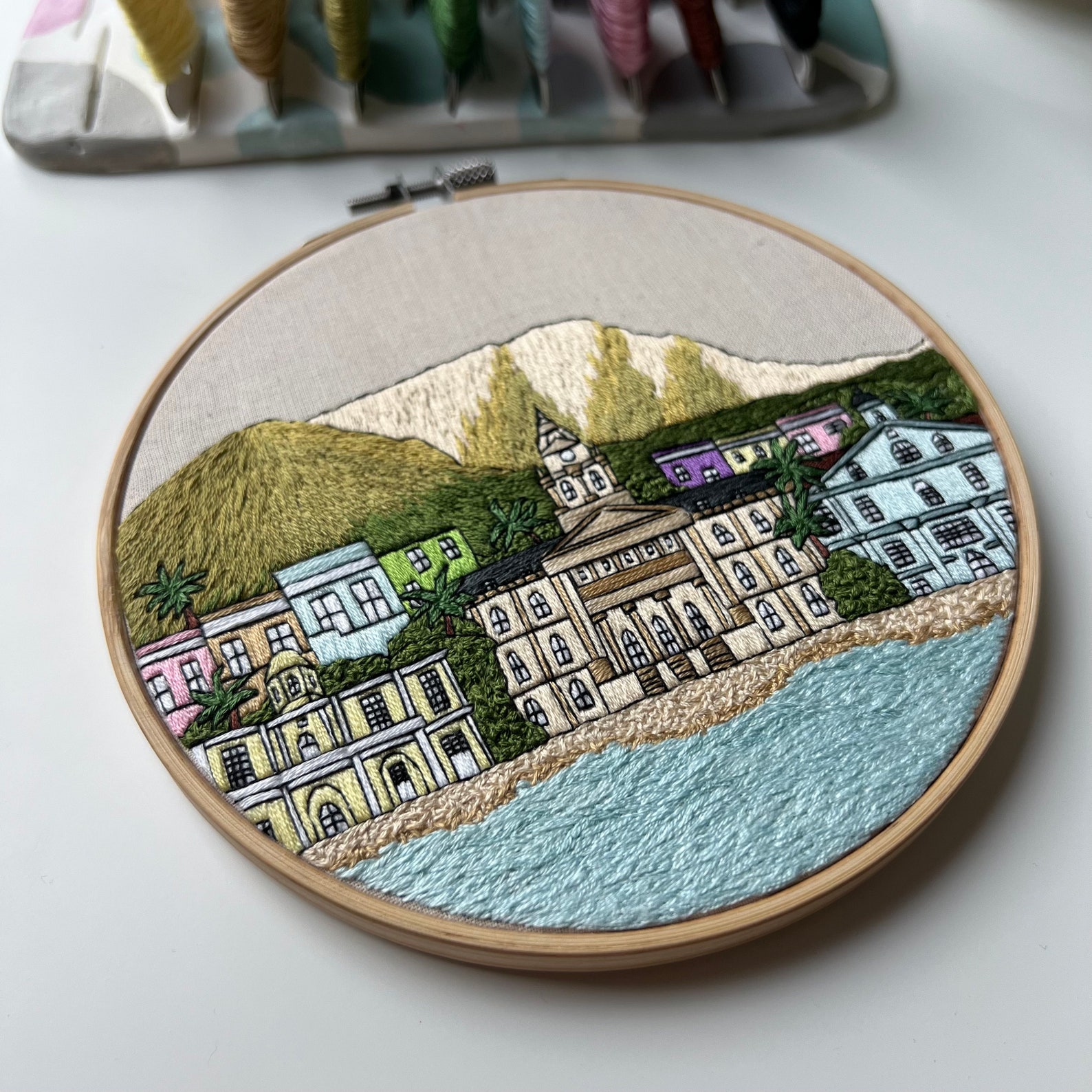 Cape Town, South Africa. Hand Embroidery Pattern PDF. DIY Embroidery ...