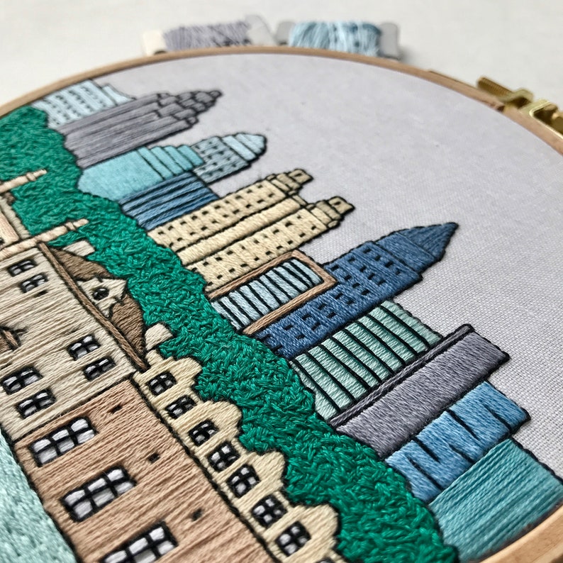 Atlanta GA United States Hand Embroidery Pattern PDF. DIY. Etsy