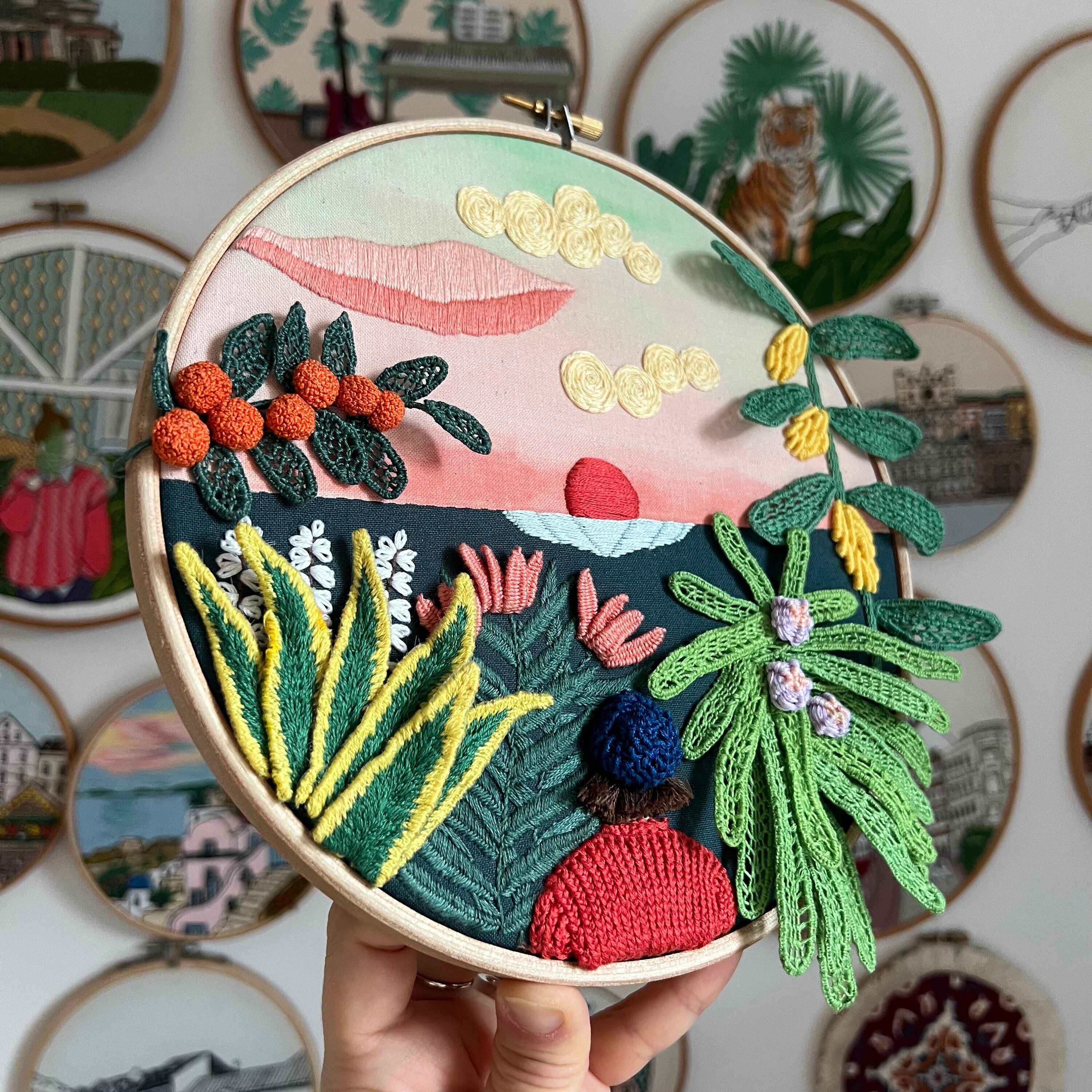 In the Jungle, 3d Stumpwork Embroidery Pattern. Hand Embroidery Pattern ...