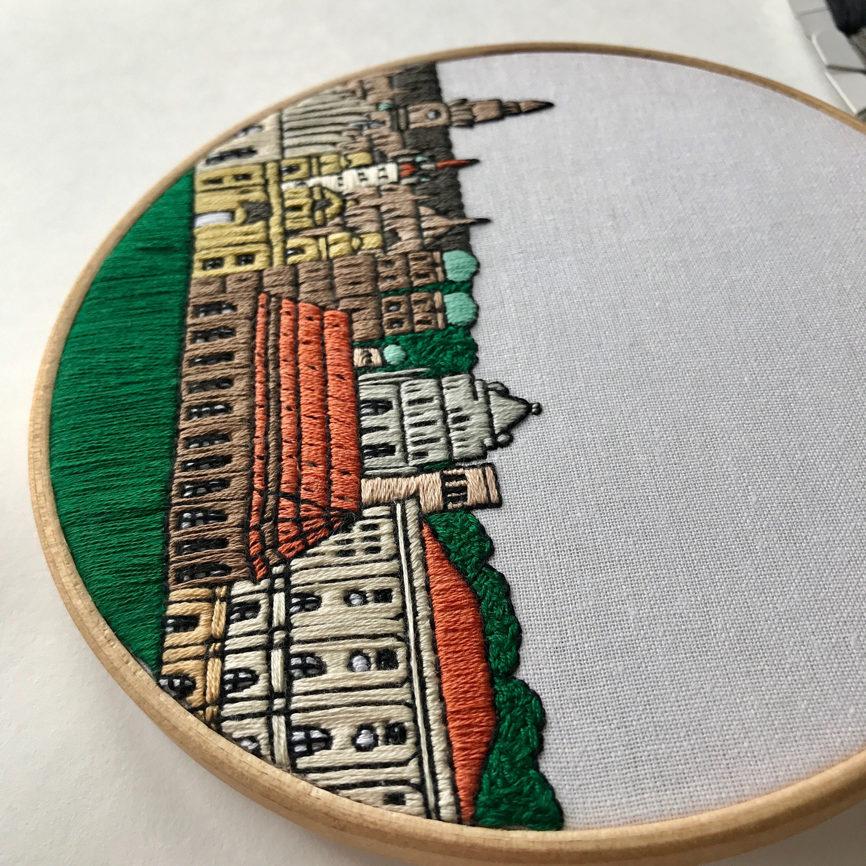 Munich Germany. Hand Embroidery Pattern PDF. Embroidery Hoop Etsy