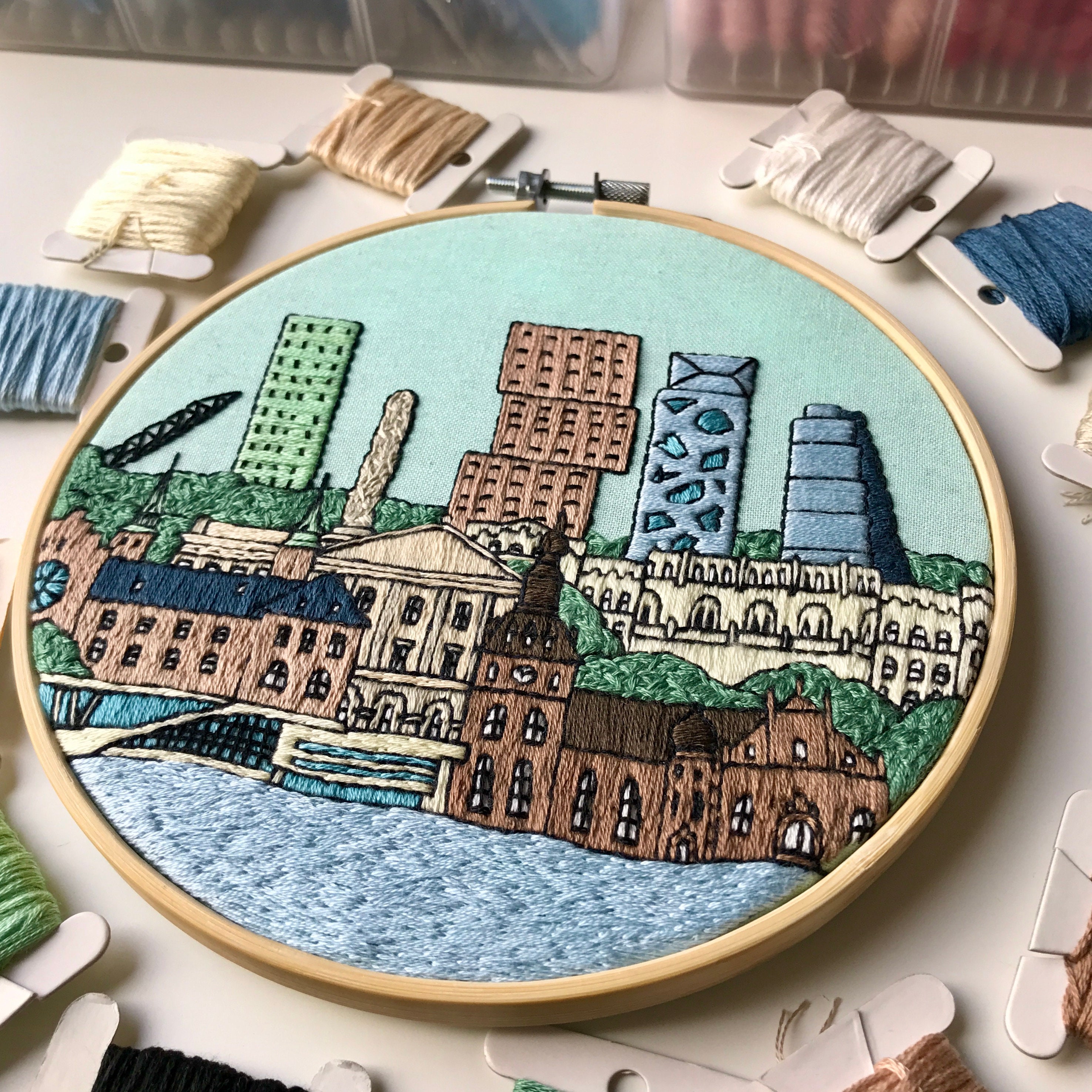 Oslo Norway. Hand Embroidery Pattern PDF. DIY Embroidery Hoop Etsy UK