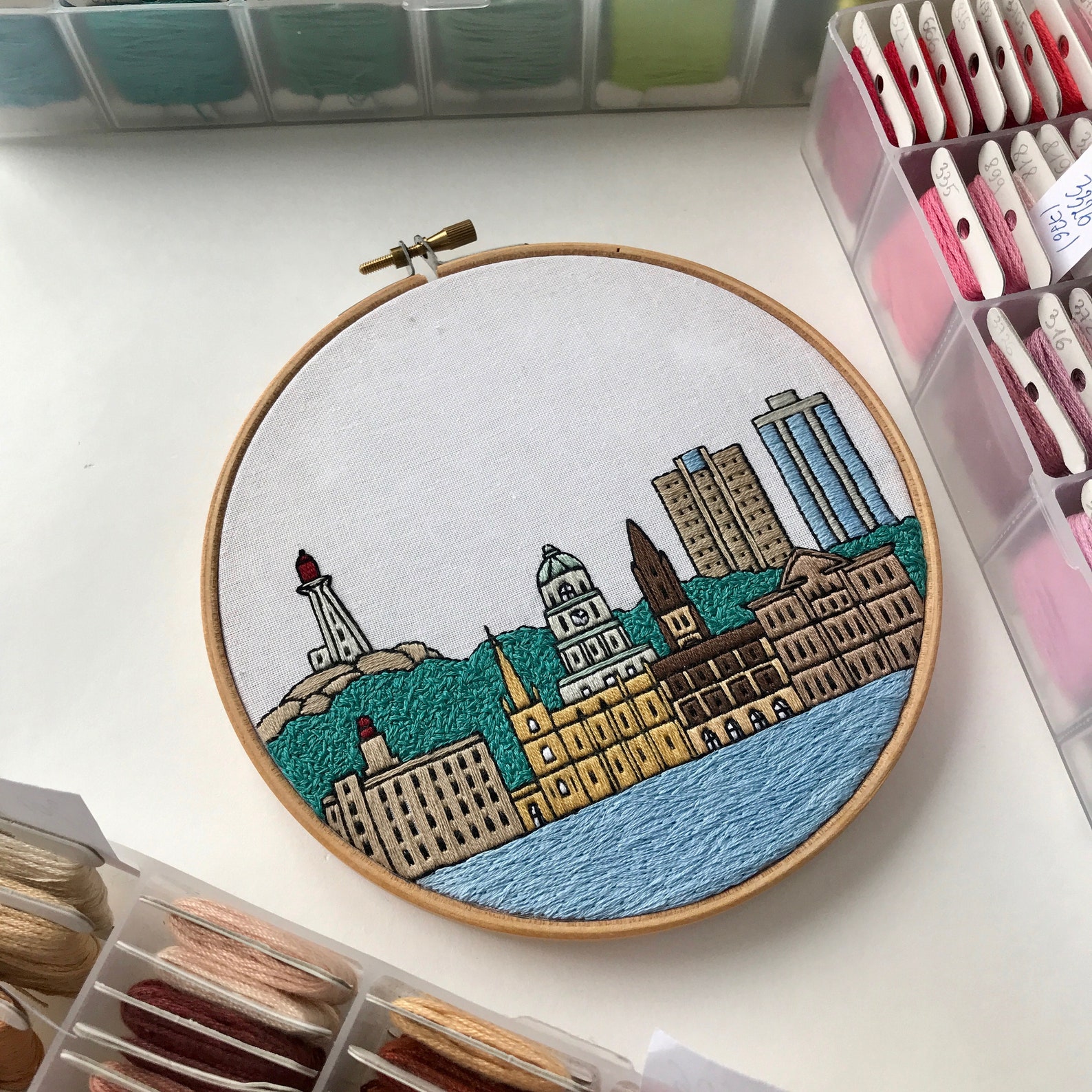 Halifax Nova Scotia Canada. Hand Embroidery Pattern PDF. Etsy