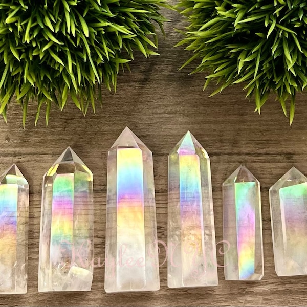 Wholesale Lot 1 Lb Angel Aura Quartz Obelisk Tower Point Crystal Natural Energy